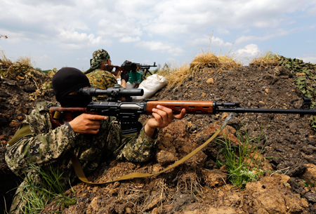 Correlación entre fuerzas de Kiev e independentistas en Slaviansk